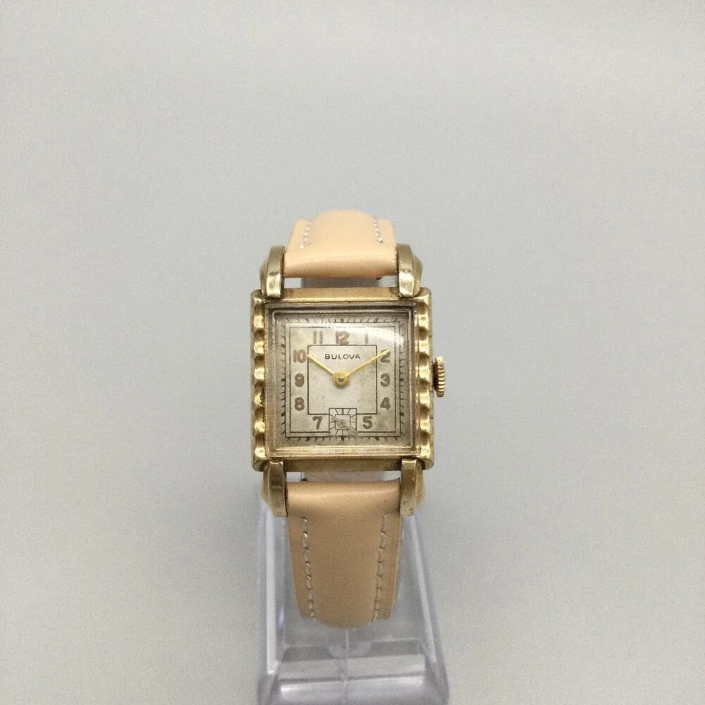 Vintage Bulova His Excellency Womens Watch 25mm 10L RPG Manual Leather Strap